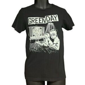 Green Day Black & White TV Brain Rot T-Shirt Men’s Small